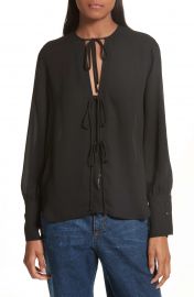 Rachel Comey Meryl Tie Front Blouse at Nordstrom